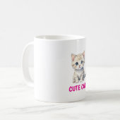 かわいい水彩猫コーヒーマグ コーヒーマグカップ (正面左)