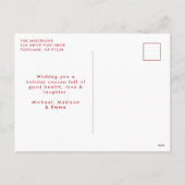 かわいい水彩猫ミオウィクリスマスノンフォト シーズンポストカード (裏面)