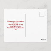 かわいい水彩猫祝のクリスマス ポストカード (裏面)