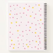 かわいい水彩甘いドーナツ名入りレシピ ノートブック (裏面)