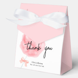 かわいい水彩甘い弓コットンキャンディーベビーシャワー フェイバーボックス