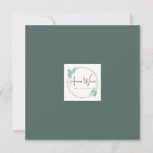 かわいい水彩画のあひるといの花の空白カード カード (裏面)