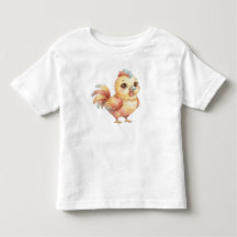 かわいい水彩画のひよこ - 子供用Tシャツ