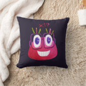 かわいい水彩画のギークキャンデーのキャラクターの数学者 クッション (ブランケット)
