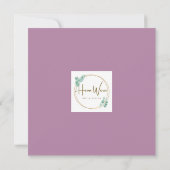 かわいい水彩画のダックと野の花の空白カード カード (裏面)