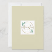 かわいい水彩画のダックリフレクション白紙 カード (裏面)