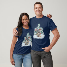 かわいい水彩画のホッキョクグマ Tシャツ