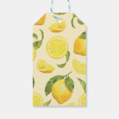 かわいい水彩画のレモン　ありがとうございます ギフトタグ (裏面)