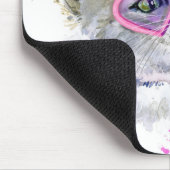 かわいい水彩画の子ネコ マウスパッド (コーナー)