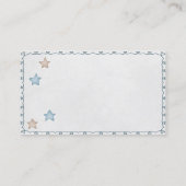 かわいい水彩画の子象デイケア 名刺 (裏面)