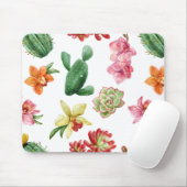 かわいい水彩画の水気が多い手描きのパターン マウスパッド (マウス)