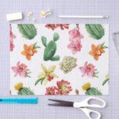 かわいい水彩画の水気が多い手描きのパターン 薄葉紙 (クラフト)