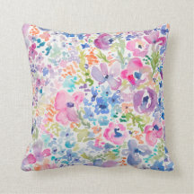 かわいい水彩画の花の背景