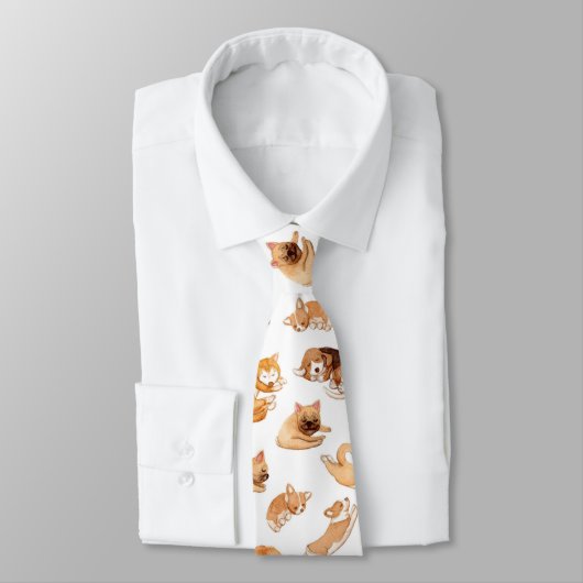 かわいい水彩画は図解入りの、写真付きのなパターンの後をつけます ネクタイ (タイ)