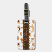 かわいい水彩画は図解入りの、写真付きのなパターンの後をつけます ラゲッジタグ (正面縦)