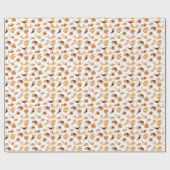 かわいい水彩画は図解入りの、写真付きのなパターンの後をつけます ラッピングペーパー (フラット)