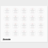 かわいい水彩画シェフハット素材の商品 ラウンドシール (シート)