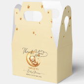 かわいい水彩眠るクマ月の赤ちゃんシャワー フェイバーボックス (見開き)