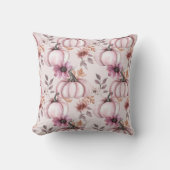 かわいい水彩秋かぼちゃ模様 クッション (正面)