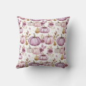 かわいい水彩秋かぼちゃ模様 クッション (裏面)