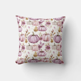 かわいい水彩秋かぼちゃ模様 クッション