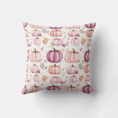 かわいい水彩秋かぼちゃ模様 クッション (裏面)