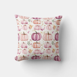 かわいい水彩秋かぼちゃ模様 クッション