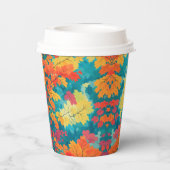 かわいい水彩秋秋の赤ちゃんシャワー 紙コップ (裏面)