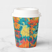 かわいい水彩秋秋の赤ちゃんシャワー 紙コップ (右)