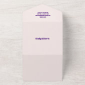 かわいい水彩紫龍ベビーシャワー オールインワン招待状 (外側)