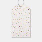 かわいい水彩絵の具のアイスクリームベイビーシャワーのお礼 ギフトタグ (裏面)