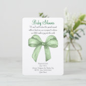 かわいい水彩緑の弓の誘い セーブザデート (スタンド正面)