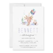 かわいい水彩色のアクソロトル誕生日パーティー