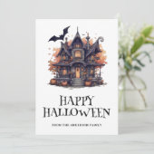 かわいい水彩色のハッピーハローウィンカード シーズンカード (スタンド正面)