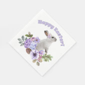 かわいい水彩花とのイースターバ葉ニー スタンダードランチョンナプキン (角)