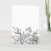 かわいい水彩花の母の日カード カード (裏面)