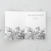 かわいい水彩花の母の日カード カード (内部)