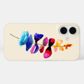かわいい水彩花柄デザイン Case-Mate iPhoneケース (裏面 (横))
