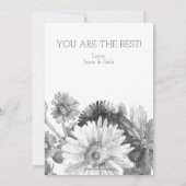 かわいい水彩花瓶の母の日カード カード (裏面)