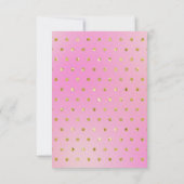 かわいい水彩茶パーティーブライダルシャワー サンキューカード (裏面)