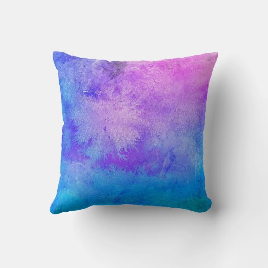 かわいい水彩虹のユニコーンパーソナライズされた クッション (裏面)