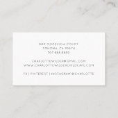 かわいい水彩虹の介護者の名刺 名刺 (裏面)