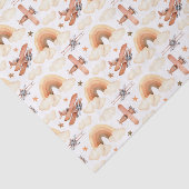 かわいい水彩虹の飛行機のパターン 薄葉紙 (詳細)