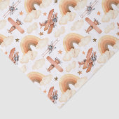 かわいい水彩虹の飛行機のパターン 薄葉紙 (詳細)