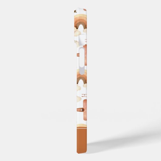 かわいい水彩虹の飛行機のパターン Case-Mate iPhoneケース (裏面 / 左)