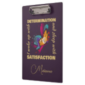 かわいい水彩蝶のモチベーション クリップボード (左)