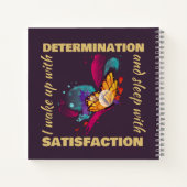 かわいい水彩蝶のモチベーション ノートブック (裏面)