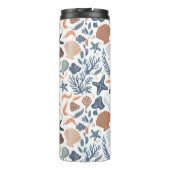 かわいい水彩貝殻サンゴ熱タンブラー タンブラー (裏面)