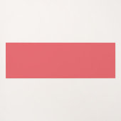 かわいい水彩赤い緑のスイカ名 ヨガマット (裏面(横))