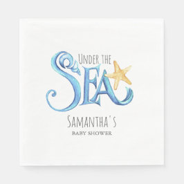 かわいい水彩赤ちゃんシャワー紙 スタンダードランチョンナプキン